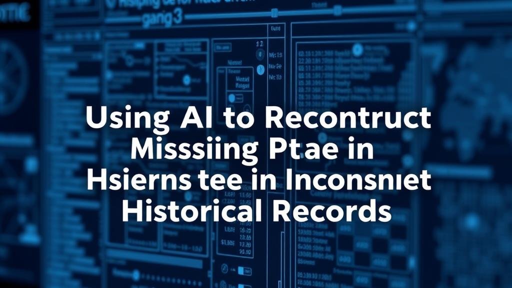 You are currently viewing Using AI to Reconstruct Missing Data in Incomplete Historical Records