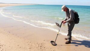 Read more about the article Techniques for Metal Detecting in Saltwater Beaches and Submerged Areas