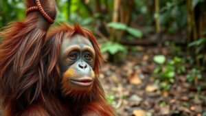 Read more about the article Documenting encounters with wild orangutans in Borneo’s disappearing rainforests.