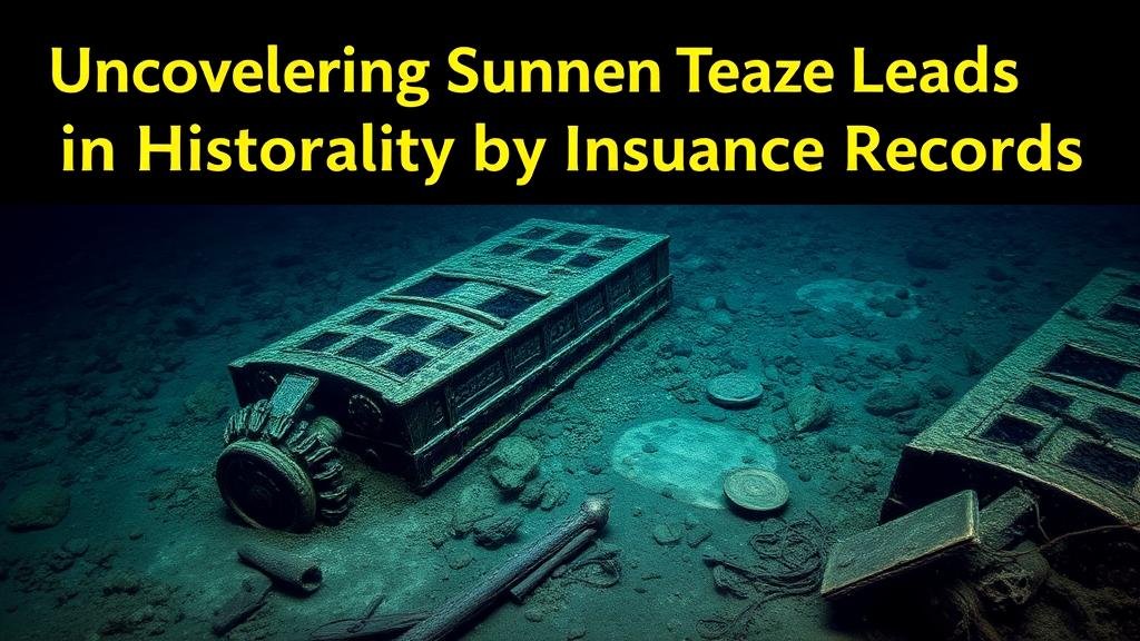 You are currently viewing Uncovering Sunken Treasure Leads in Historic Maritime Insurance Records