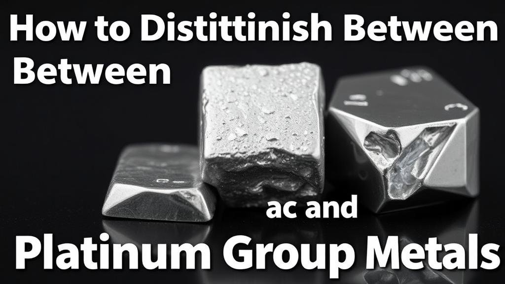 You are currently viewing How to Distinguish Between Silver and Platinum Group Metals