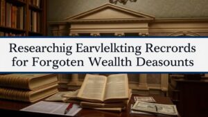 Read more about the article Researching Early Banking Records for Clues to Forgotten Wealth Deposits