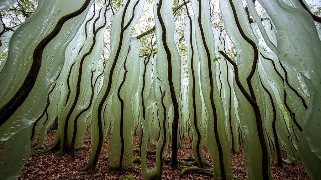 You are currently viewing Exploring the “Crystal Forest,” a remote glade in Eastern Europe where trees are encased in a natural glass-like substance.