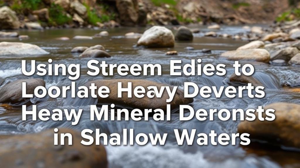 You are currently viewing Using Stream Eddies to Locate Heavy Mineral Deposits in Shallow Waters